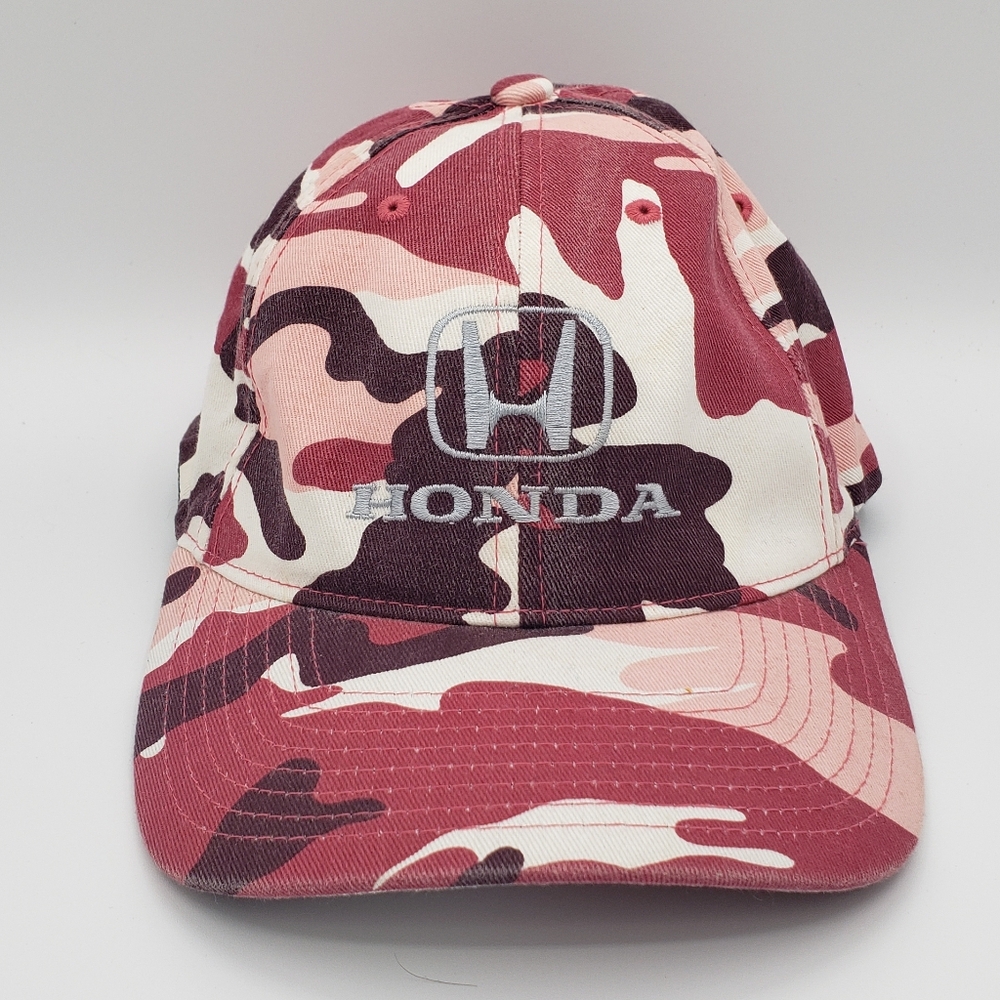Honda Motor Co. Pink Camouflage Flexfit Cap by Yupoong S-M